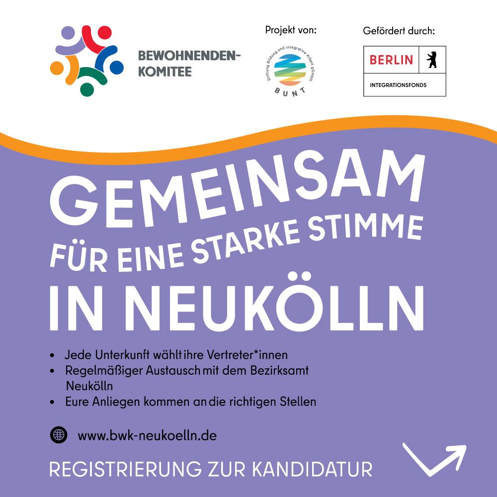 Infostand Bewohnendenkomitee Neukölln – Deine Stimme zählt!